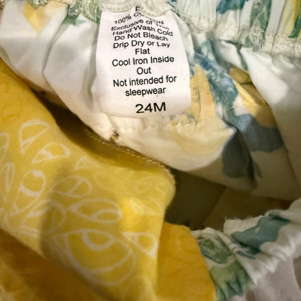 Yellow and White Baby Dress